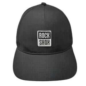 Rock Shox Strapback Hat Black One Size Embroidered Laser Cut Boco Gear